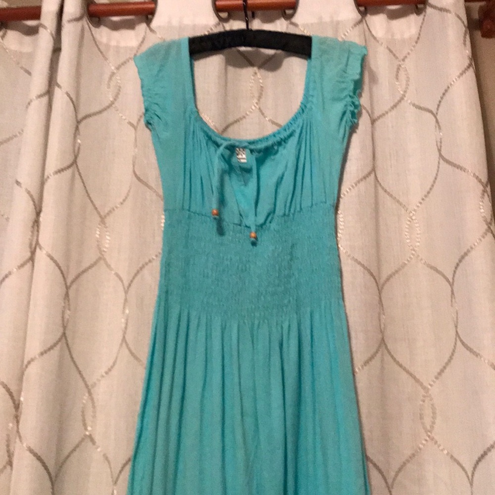 Maxi length gauze dress